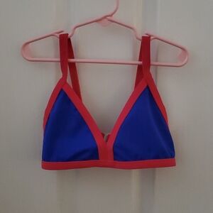 SoKali Dance Top - Blue & Pink Child Large